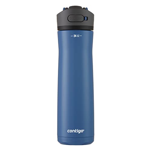 Contigo AUTOSPOUT Water Bottle, 24 Ounce, Blue Corn