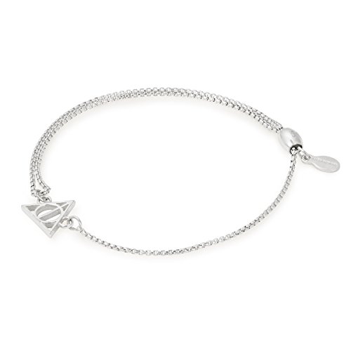 Alex and Ani Women's Harry Potter Deathly Hallows Pull Chain Bracelet, Sterling Silver, Expandable