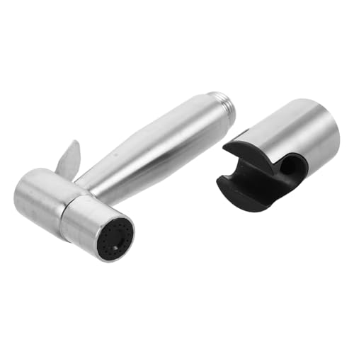 TOBBOMEY Spruzzatore Bidet Portatile in Acciaio Inox con Supporto Pulizia Versatile per Wc Pannolini Camper Ergonomico per Uso Facile e Prestazioni Potenti