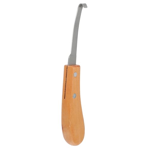 Lurrose Herramienta de Recorte de Pezuñas para Animales con Mango de Antideslizante Cuchilla de Acero Inoxidable para Reparación Rápida de Cascos Caballos y Ovejas Color Color Aleatorio