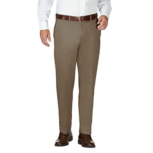 Haggar Pantaloni Uomo Work To Weekend Senza Stiro Con Pieghe - Vestibilità Classica, Vita Regolabile, Tasche, Taglie Regolari E Grandi - 2