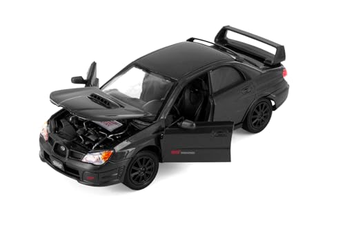 Subaru Impreza WRX STI Hardtop Escala 1:24 Negro miniatura 3
