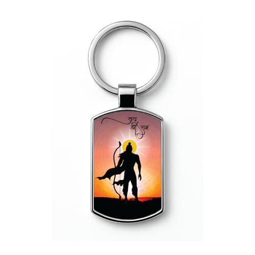 Image of Stylish Metal Keychains with Permanent Glossy Print - Inspirational Quotes & Spiritual Designs - Perfect Key chains for loved ones, Personal Use, Gifts & Return Gifts