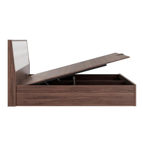 Image of Wakefit Bed | 3 Yr Warranty | Bed Queen Size, Comes with Hydraulic Storage, Noise-Free, Density: 680-750 kg /m, Termite & Borer Resistant, Fits Mattresses Up to 8 inches(Gibeon78x60- Columbian Walnut)