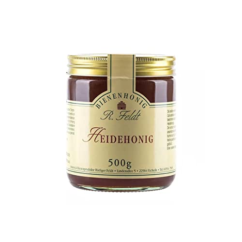 R. Feldt Honige Heide Honig, unfiltriert, sehr aromatisch, 500g Cover