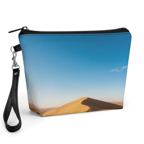 Bolsa de maquillaje con asa y cremallera suave para un acceso rápido a tus cosméticos de viaje