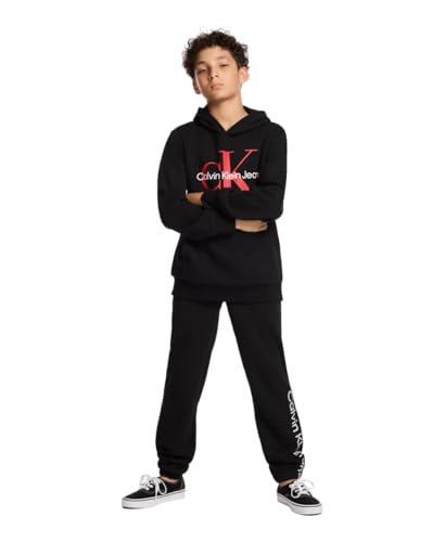 Calvin Klein Boys' Pull-on Fleece Jogger Sweatpants, Drawstring Closure2