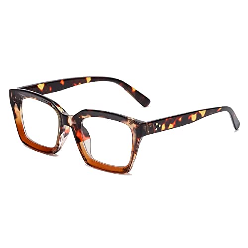 Image of JOVAKIT Non Prescription Glasses for Women Men Fashion Square Frame Eyeglasses