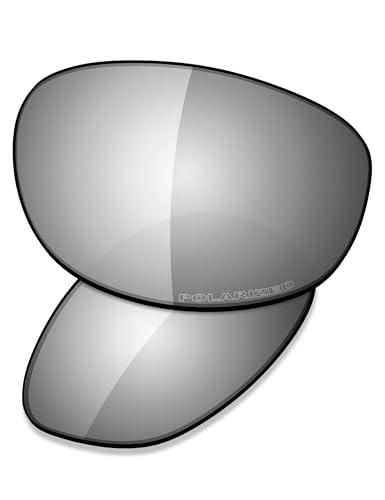 Saucer Premium Ersatzgläser für Oakley Sliver Stealth Low Bridge Fit OO9409 Sonnenbrille, Hohe Verteidigung – verchromtes Metall, polarisiert, Einheitsgröße