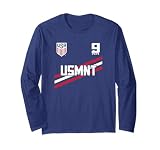 Ricardo Pepi 9 Navy USMNT Officially Licensed Long Sleeve T-Shirt