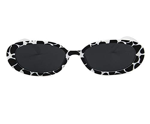 Image of Shiratori Women's Retro Oval Holiday Sunglasses Non-polarized UV400
