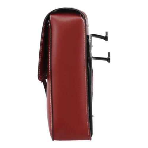 Alforjas impermeables rojas TCMT para Harley Sportster 883 y 1200 2007-2020 en cuero PU miniatura 5
