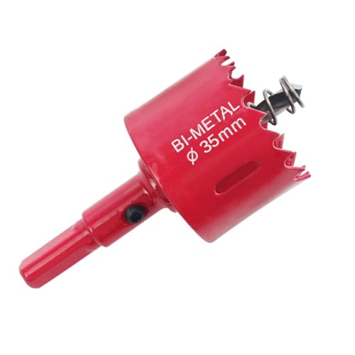 GVSS Scie Cloche Bi-Métal 35 mm, Idéale pour Bois, Plastique et Cloisons Sèches, Coupe Profonde Jusqu'à 25 mm