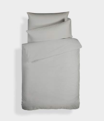 Bianca Plain Dyed Percale Silver parure respirante au toucher doux - 3