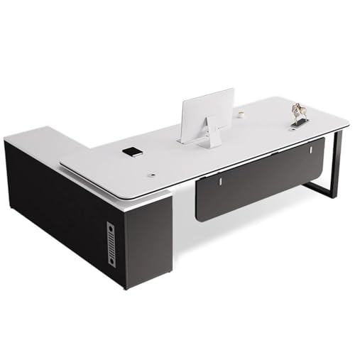 �В��f�X�N L���^ �������[�L���r�l�b�g�t�� ���E�ؑ։\�T�C�h���[ �@�l�E�������� �G�O�[�N�e�B�u�f�X�N ������ ���� �I�t�B�X(B,140x60x75cm)