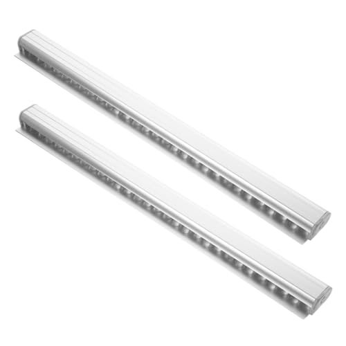 GRIRIW 2Pcs Wall Mounted Kitchen Order Holder Rail Aluminum Alloy Receipt Organizer for Restaurant Takeaway Order Holder Menu Holder for Efficient Order Management