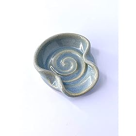 Coffee Spoon Rest, Teaspoon Rest, MINI Ceramic Spoon Rest in Opal Blue 31RSfHkPiVL. SS280