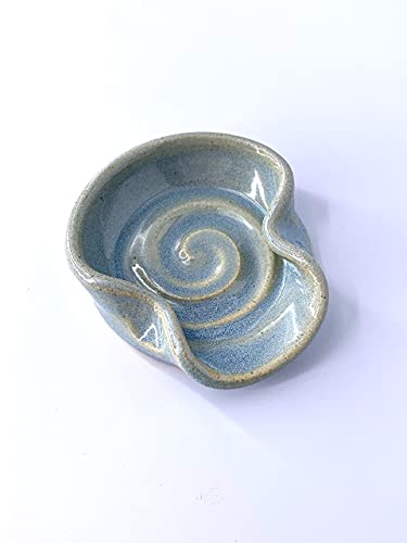 Teaspoon-Rest-MINI-Ceramic-Spoon-Rest-in-Opal-Blue 31RSfHkPiVL