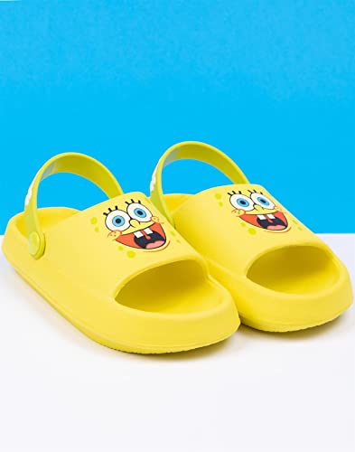 SpongeBob SquarePants Kids Sandals | Boys & Girls Sliders with Supportive Strap for Toddlers | Slip-on Summer Play Footwear2