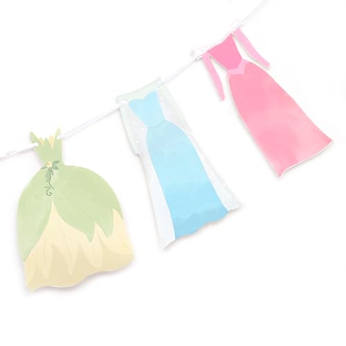 Image of Princess Party Bunting Banner,Princess First Birthday Party Banner | Dress Banner Birthday Decoration, Girl's 1st Party Supplies