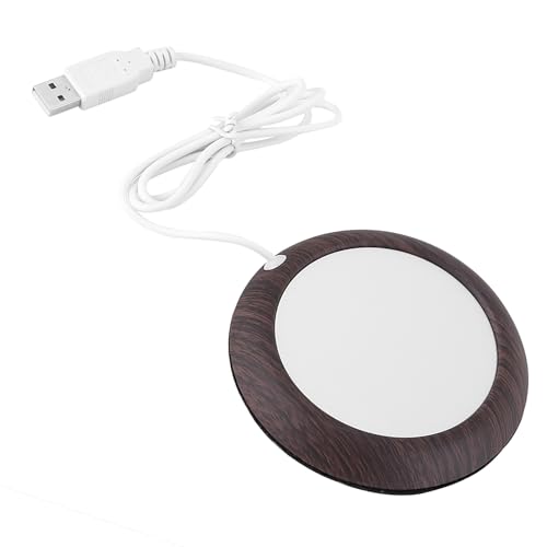 Almohadilla calefactora de cafe de oficina para invierno con grano de madera 4