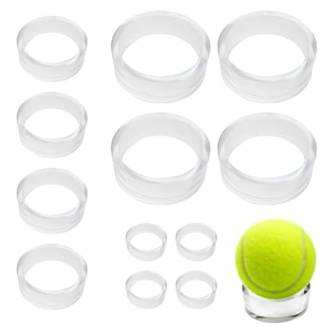 ZTEOFO 12 Pcs Clear Ring Ball Sphere Stand, Clear Round Plastic Baseball Ring Stands, Clear Sphere Holder, Round Baseball Stands, Acrylic Clear Small Round Baseball Ring Stands (Small, Medium, Large) Cover
