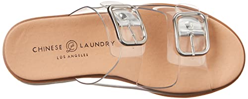 Chinese Laundry Women's Surfs Up Wedge Sandal, Clear, 10 #TOP4