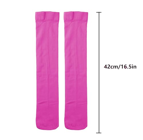 Image of Bestjybt 3 Pairs Women's Opaque Nylon Knee High Stockings Trouser Socks