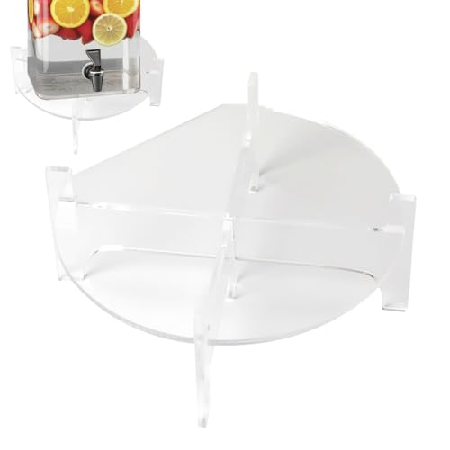 Soporte De Dispensador De Bebidas: Soporte Para Bebidas Acrílicas, Estante De Portátil, Soporte De Tono De Boda | Estructura De Base De Soporte Estable Transparente, Marco De Elevación Acrílico E