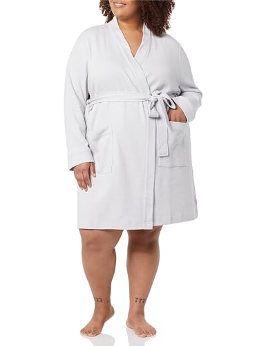 Image of Amazon Essentials Women's Lightweight Waffle Full-Length Bath Robe with Pockets (Available in Plus Size)