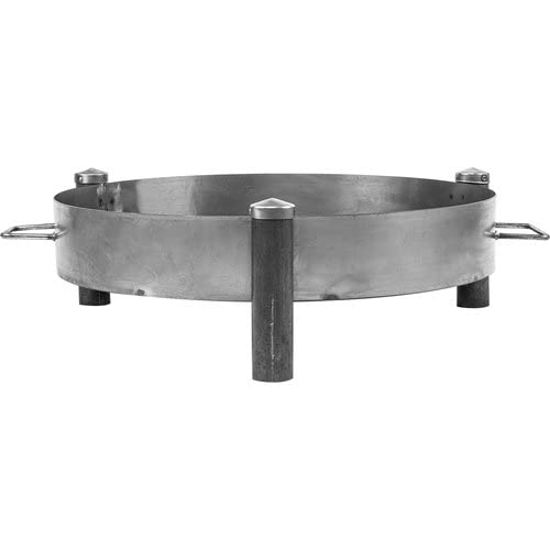 Browin- Massive Feuerschale 70 cm Stahl geschweißt - Robuste Feuerstelle für Garten & Terrasse - Design Lagerfeuer Gartenfeuer wetterfest - 330491