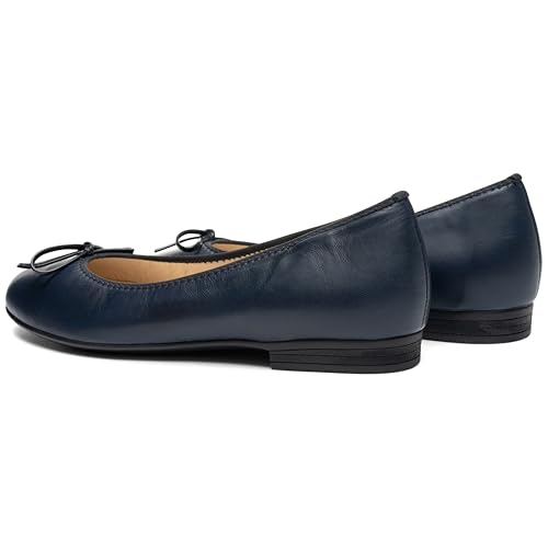 ARA Women's Ballet Flat, Blue Blue 02, 8.52