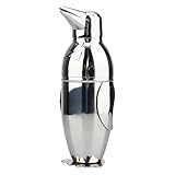 Penguin Cocktail Shaker with Strainer, Bar Essentials, Bartender Shaker and Strainer Set, Stainless Steel Shaker Bottle, 17 oz