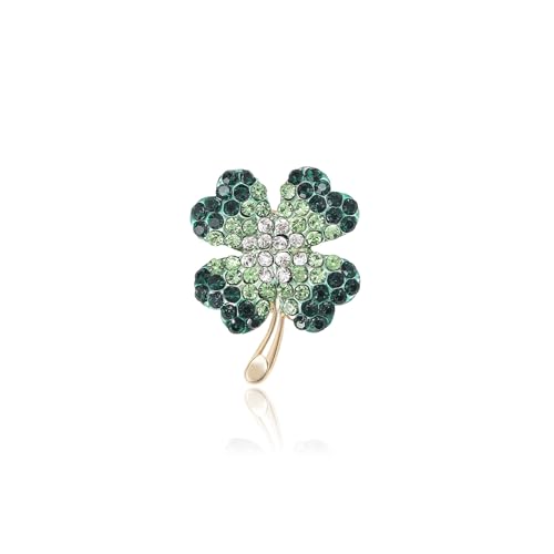 Image of Rhinestone Flower Brooches for Women Enamel Floral Brooch Lapel Pins for Mom Wife Elegant Dress Accessories Mother's Day Jewelry Gifts