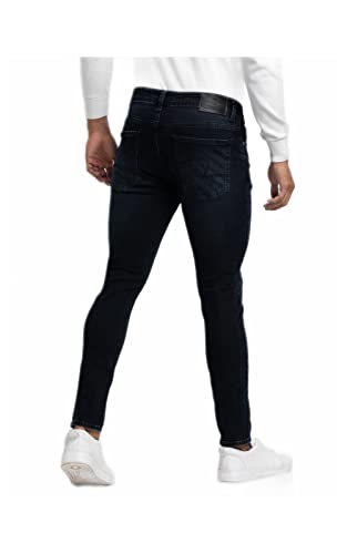 Image of Spykar Men's Mid Rise Kano Slim Fit Mid-Rise Jeans (Ankle Length)