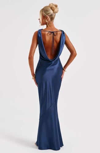 Satin Backless Prom Dresses for Women Mermaid Long Formal Dresses Maxi Cocktail Party Dress for Evening Gala2