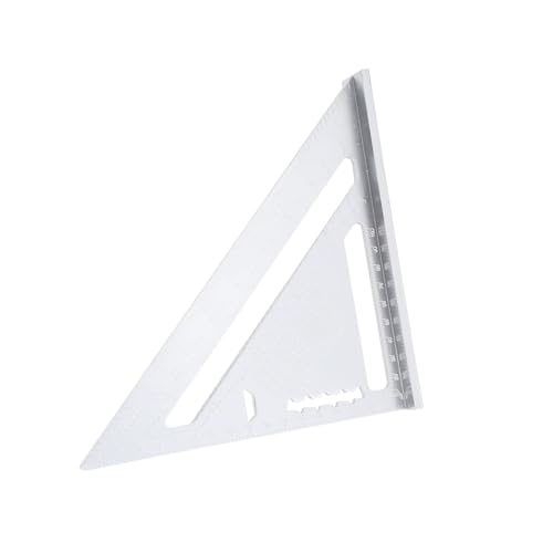 Regla triangular carpintería aluminio con escalas métricas e imperiales miniatura 5