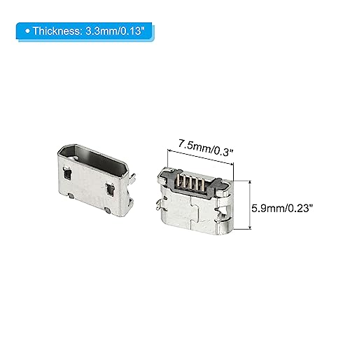PATIKIL Cavo Prolunga Micro-USB Con Interruttore ON/OFF - Maschio-Femmina, 28 Cm, 5V/2A, Per Ventole LED E Dispositivi 5V - Colore Bianco