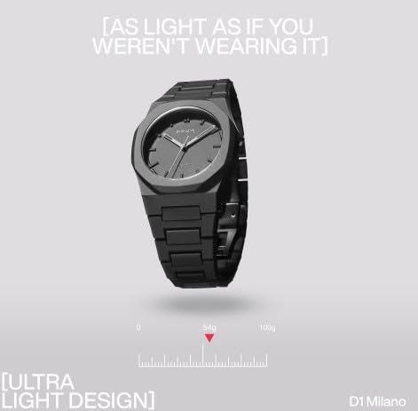 D1 Milano Analog Black Dial Unisex's Watch-PCBU01 - Image 5