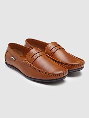 Image of Action-DRIVE-43 Lightweight Comfortable Synthetic Leather Loafers for Men