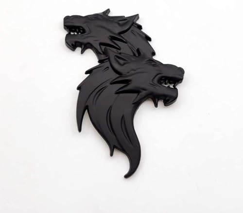Image of AUTOMASH Wolf Emblem Sticker for Sierra 2026 Year Onwards All Models of Ta-ta Car Fuel Tank Stickers Side Badges /Logo Decal for All Cars & Bikes (Black)