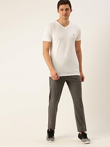 Image of Macroman M-Series Modern Track Pants, in Cotton-Rich Fabric, Trackpant for Men with Secure Zip Pocket