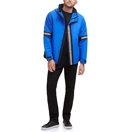 Image of DKNY mens Dkny Men's Taslan Performance Hoody With Reflective Detail