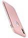 ULAK iPod Touch 6 Case,iPod Touch 5 Case,[SLICK ARMOR] Slim-Protection Hybrid Case Hard Cover  - Retail Packaging - Baby Pink+Grey