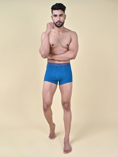 Image of Rupa Colors Solid Trunk for Men, Cotton Blend, Outer Elastic, Regular Fit, Pack of 1