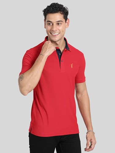 Image of STELLERS Men's Premium Regular Fit Polo T-Shirt's |Feather Touch Feel | Odour Resistant| Anti-Static| Wrinkle Free | Quick Dry | Stretchable | Lightweight | Sweat-Proof