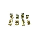 Tuercas cilíndricas, Tuercas cilíndricas ranuradas, paquete de 50 metálicas M4 M5 M6 M8(M8x20mm)
