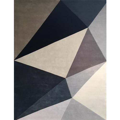 Tapis de salon et chambre 120x260 cm lavable et géométrique - 3