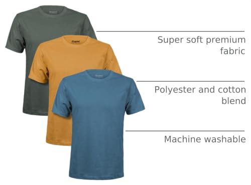Image of Kingsted T-Shirts for Men Pack - Royally Comfortable - Super Soft Premium Fabric - Well-Crafted Classic Tee