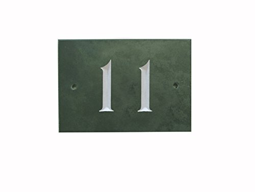 Green Slate House Number (1-99) (No 11) — image 1